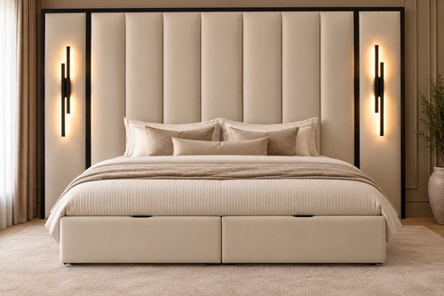 Panel headboard bed - headboard,