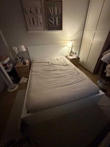 Ikea malm white double - ikea,