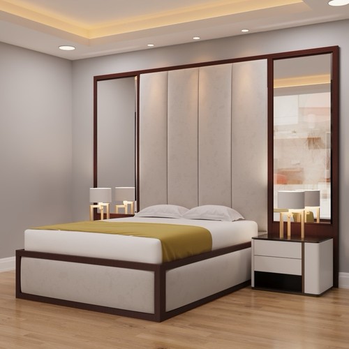 Oak high headboard panel - headboard,