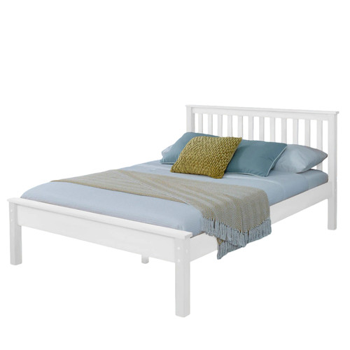 4ft small double bed white - bed,