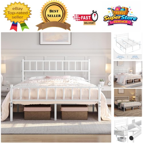 Sturdy double metal bed - sturdy,