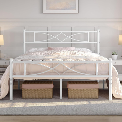 Premium metal bed frame - premium, curved