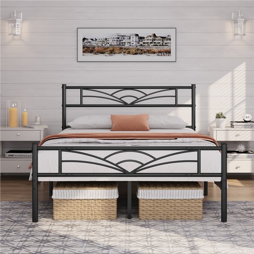 Metal platform bed - metal, frame