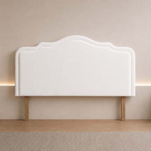 Curved border headboard padded - curved,
