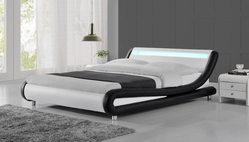 Led headboard bed double king - headboard,