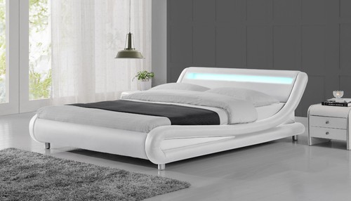Led headboard bed double - headboard,