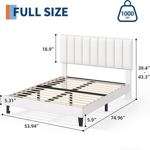 Full size bed frame velvet - full,