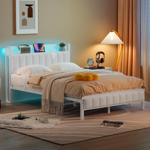 Double bed frame with - frame,