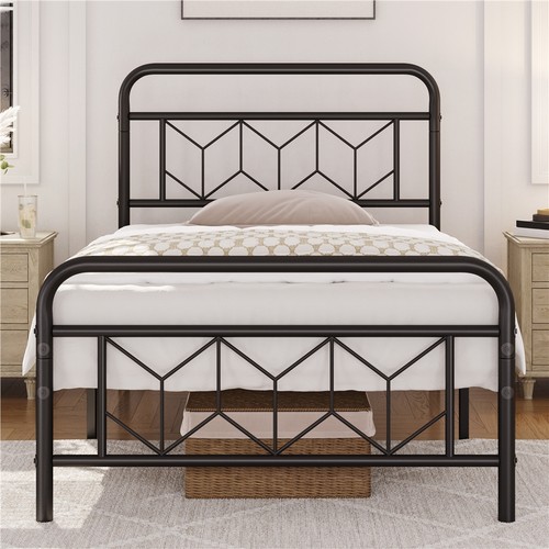 Single double metal bed - metal, frame