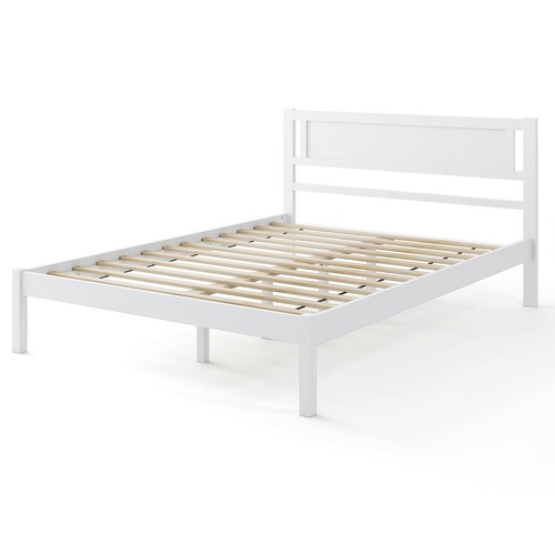Double size wood bed - wood, frame