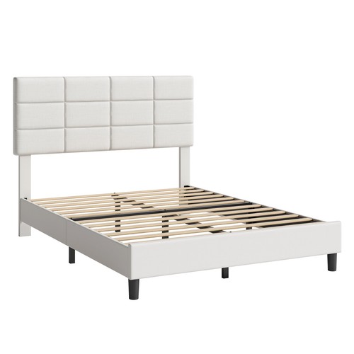 Upholstered platform bed - platform, frame