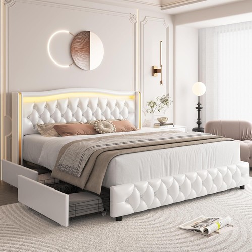 4ft6 upholstered double bed - 4ft6,
