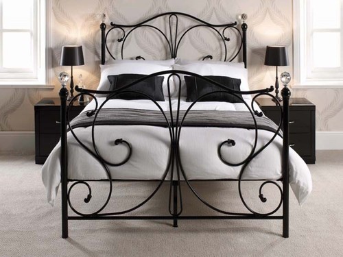 Metal bed frame 4ft 4ft6 - metal,