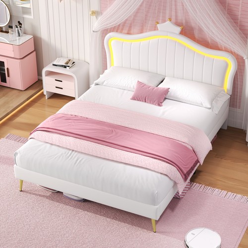 Upholstered velvet bed frame - bed,
