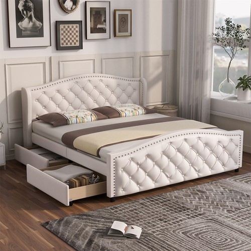 Double size bed - double, frame